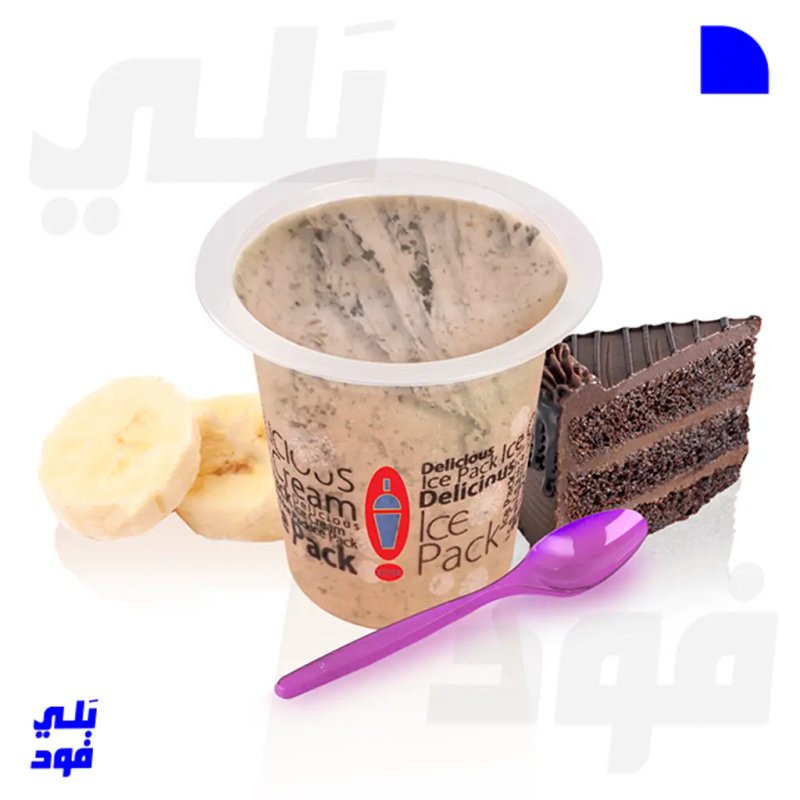 ايس كريم كيك بالموز