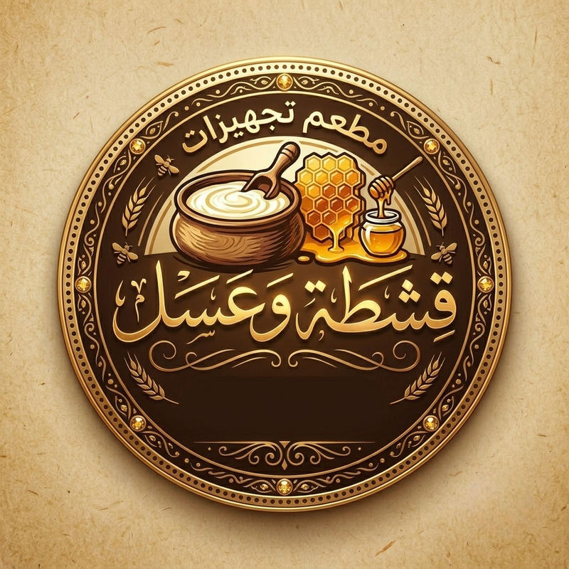 حلويات قشطة وعسل