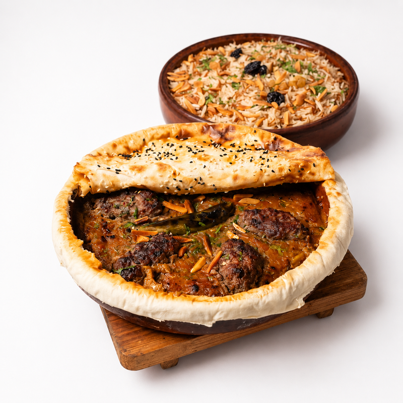 فخارة كباب بالباذنجان