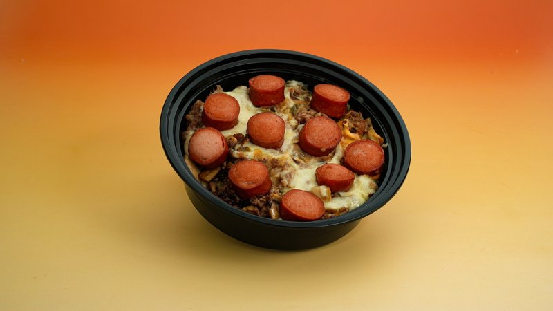 طبق بطاطا مقلية بركاني