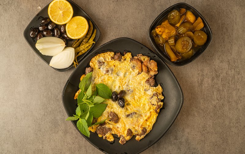 باسطرمة بالبيض